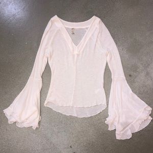 Free People White Butterfly Long Sleeve (Size: XS)